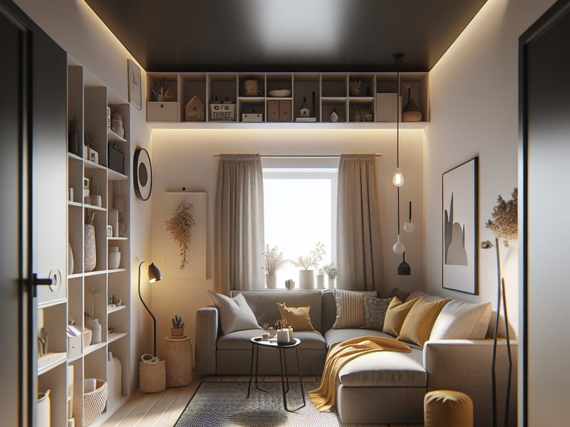 Sala de estar minimalista com iluminação natural